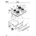 Frigidaire F04B350BDC top/drawer diagram