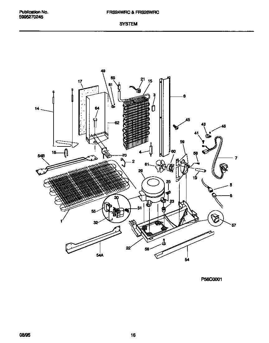 Frigidaire FRS24WRCD1 system diagram