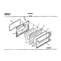Universal/Multiflex (Frigidaire) MGF322BBWC door diagram