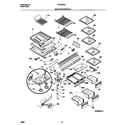 Frigidaire FRT26XGCW1 shelves/controls diagram