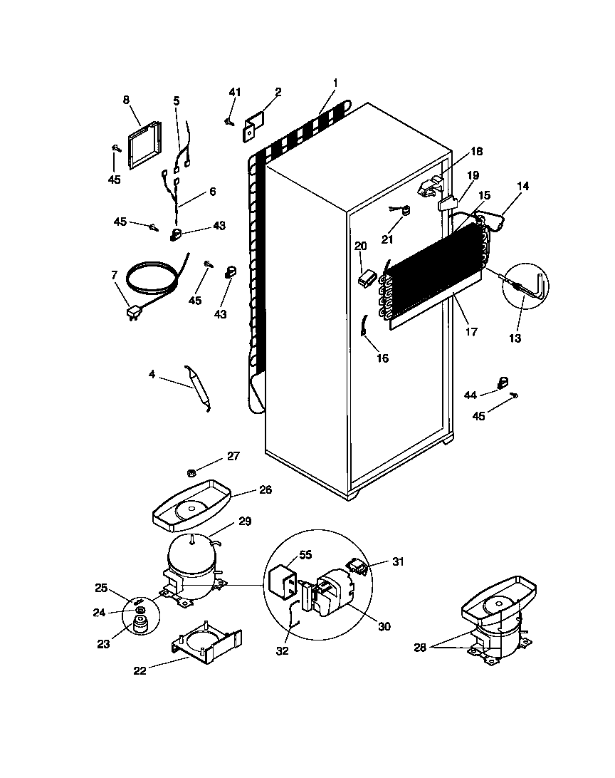 Universal/Multiflex (Frigidaire) MRT16RNCD0 system diagram