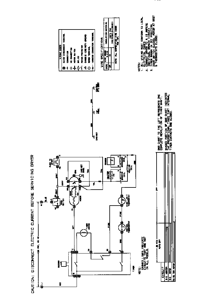 Universal/Multiflex (Frigidaire) MDG116RBW1 wiring diagram diagram