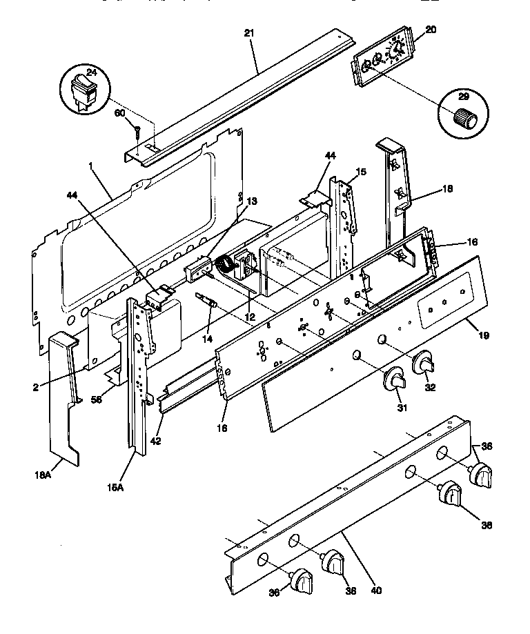 Tappan 30-4282-00-04 backguard diagram