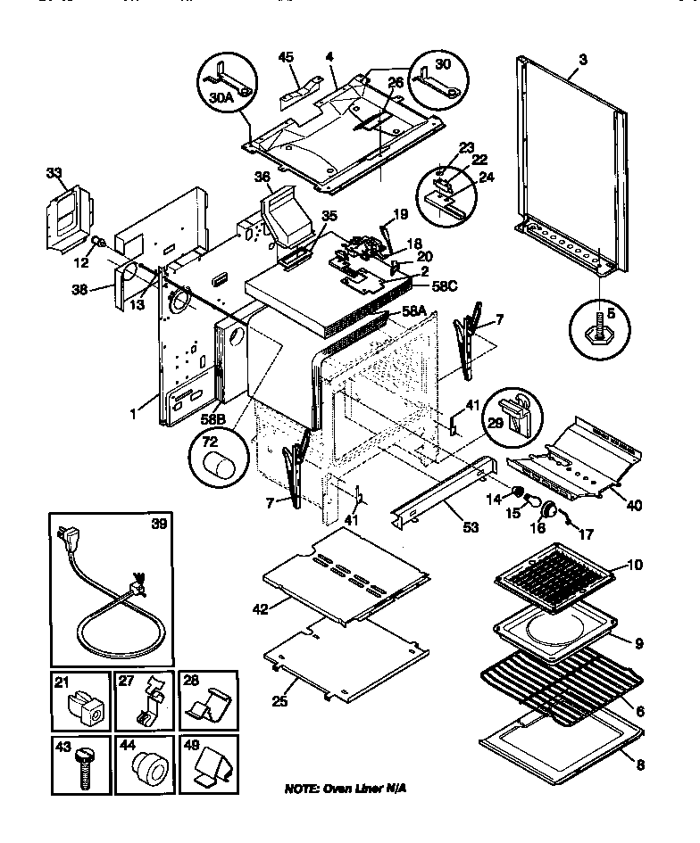 Tappan 30-4282-00-04 body diagram