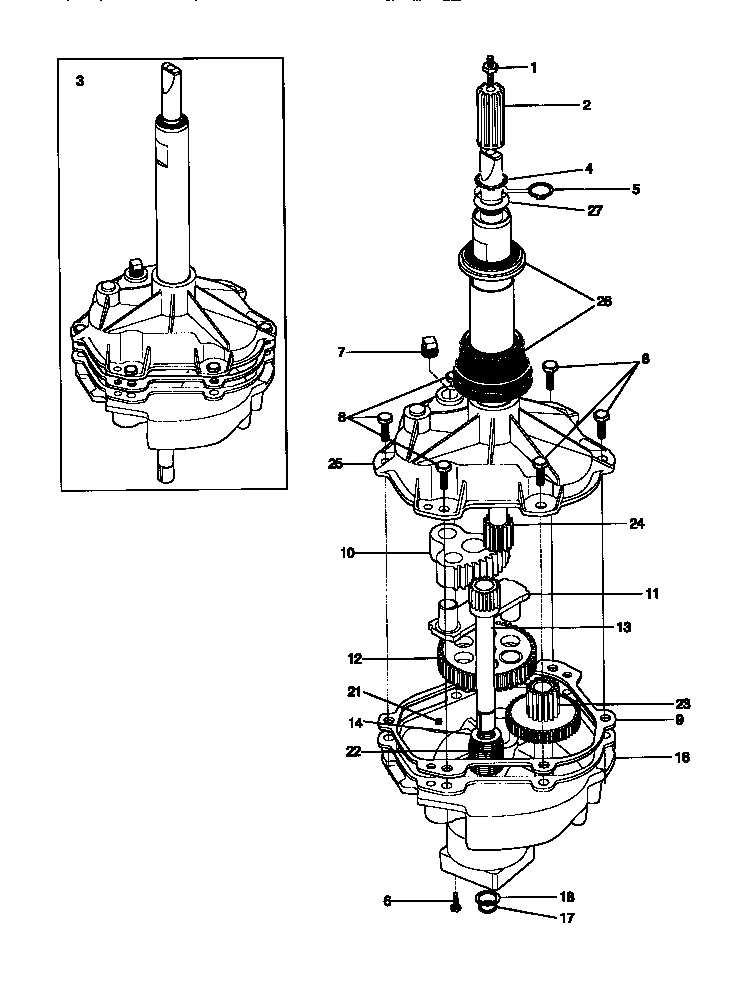 Tappan TWX645RBD2 transmission diagram