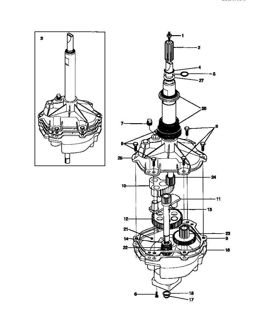 Frigidaire FWX433RBS2 transmission diagram