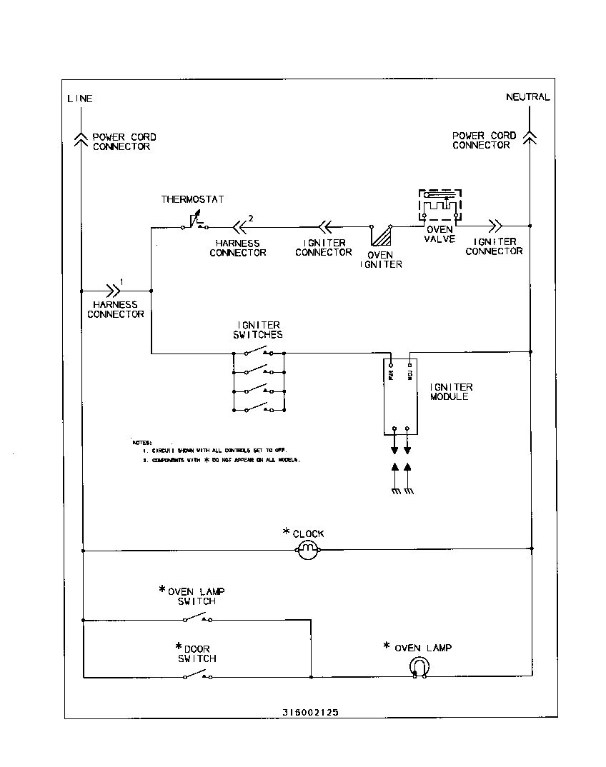 White-Westinghouse WGF325BADB wiring diagram diagram