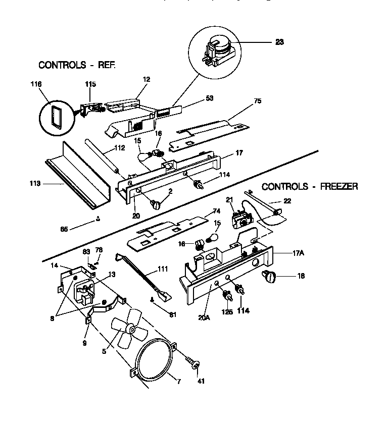 Frigidaire F45WP26CD1 controls diagram