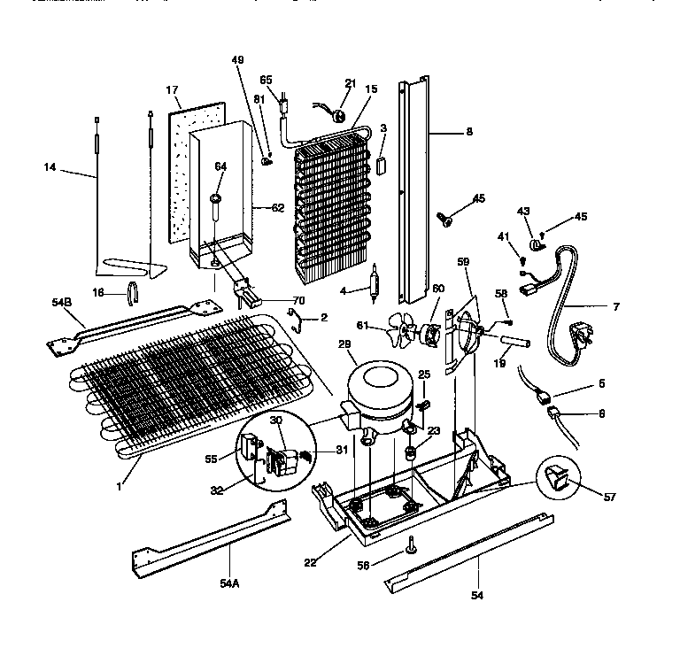 Frigidaire F45WP26CD1 system diagram