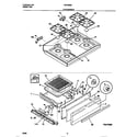 Tappan TGF334BCWA top/drawer diagram