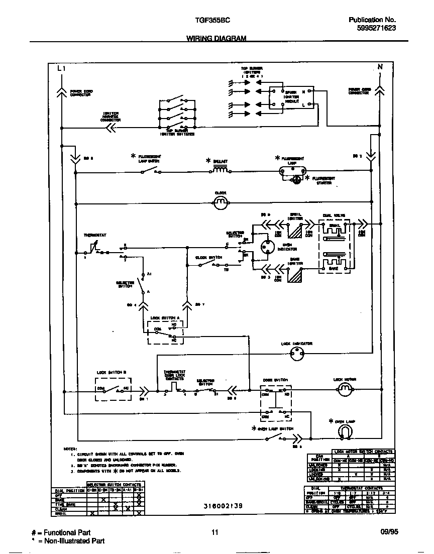 Tappan TGF355BCDA wiring diagram diagram