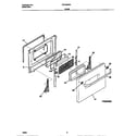 Frigidaire FED300WCWA door diagram