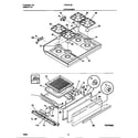 Tappan TGF331SCWA top/drawer diagram