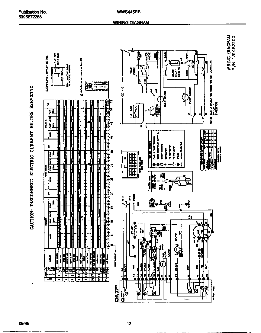 White-Westinghouse WWS445RBW1 wiring diagram diagram