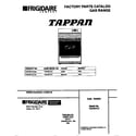 Tappan TGF357CCSA cover diagram
