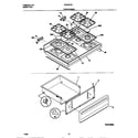 Tappan TGF357CCSA top/drawer diagram