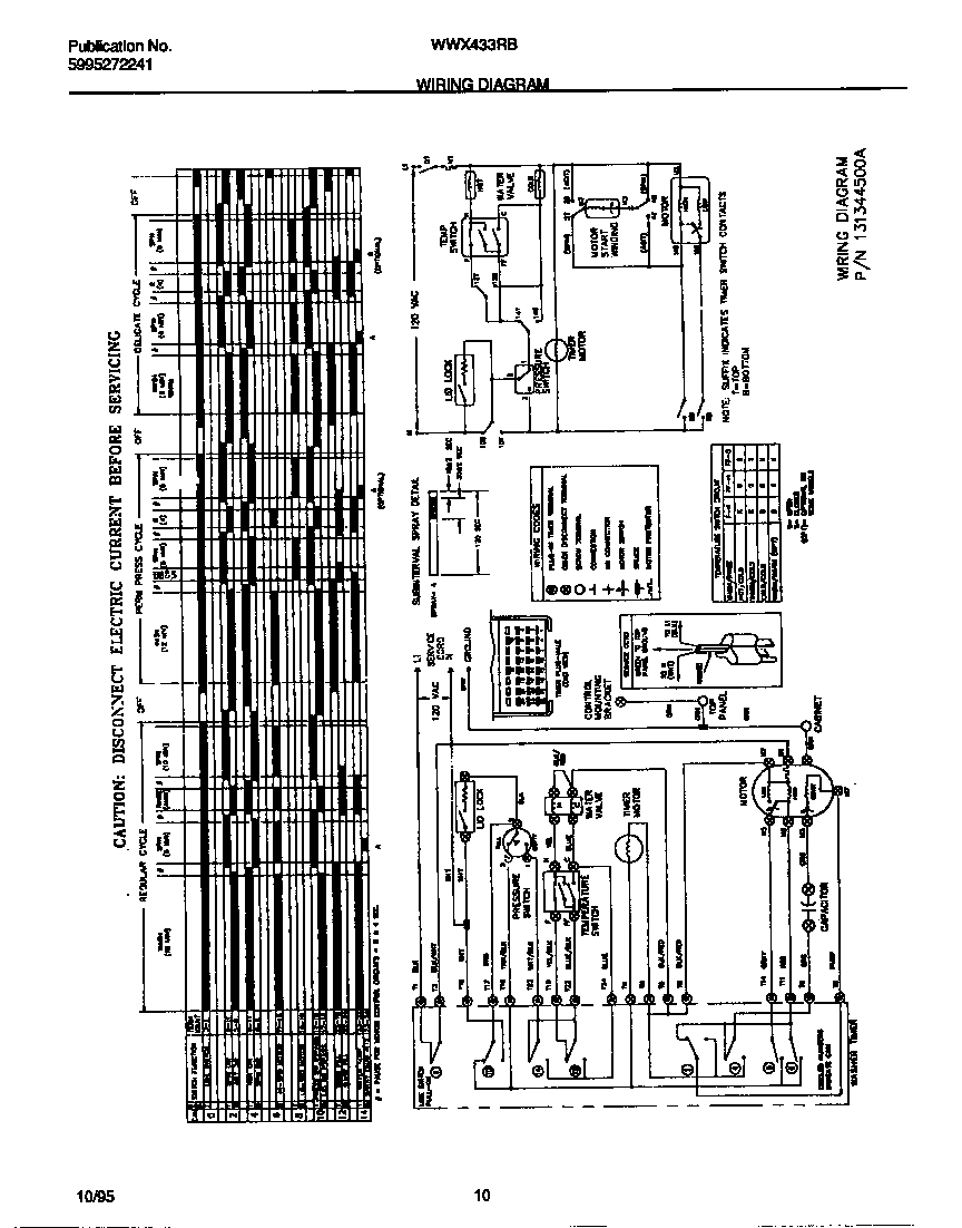 White-Westinghouse WWX433RBW3 wiring diagram diagram