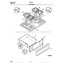 Tappan TGF354SCDA top/drawer diagram