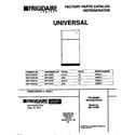 Universal/Multiflex (Frigidaire) MRT15DRCW2 cover diagram