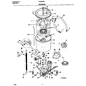 Frigidaire FWS445RBT2 motor/tub diagram