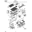 Universal/Multiflex (Frigidaire) MRT18PNCD1 shelves/controls diagram