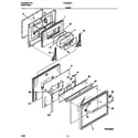 Frigidaire FED355CCBB door diagram