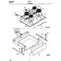 Frigidaire FES355CCBA top/drawer diagram