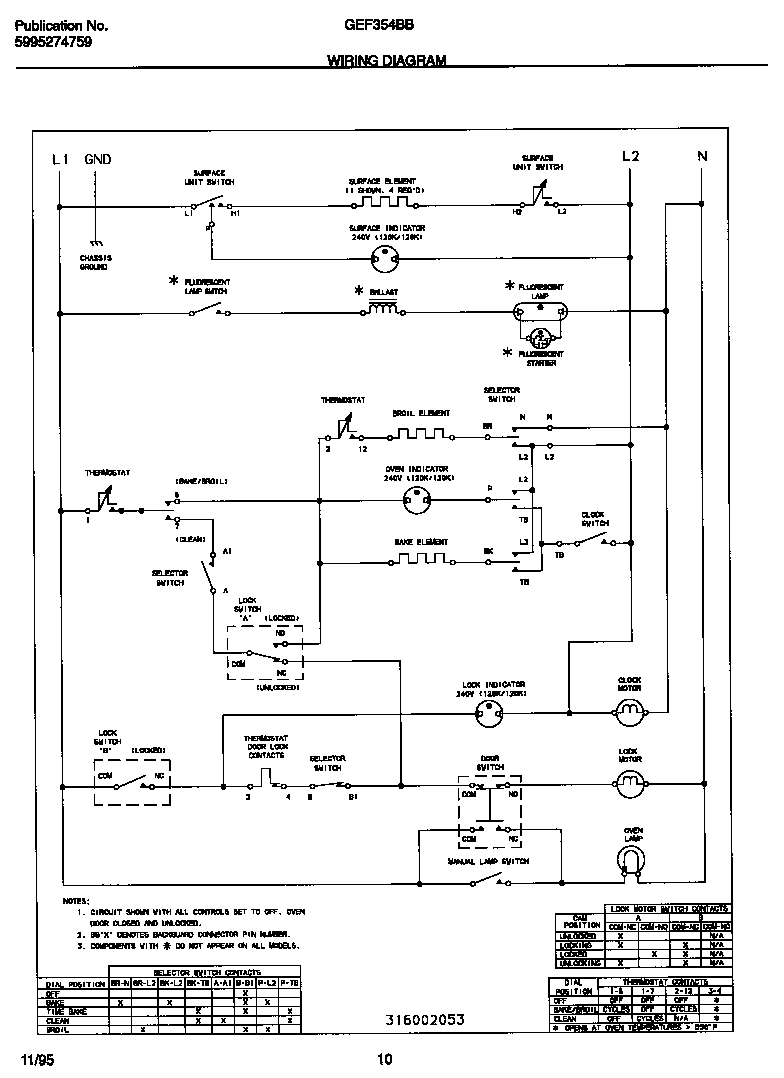 Gibson GEF354BBDC wiring diagram diagram