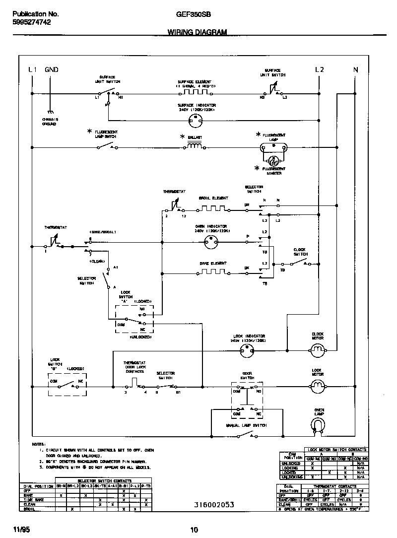 Gibson GEF350SBWC wiring diagram diagram