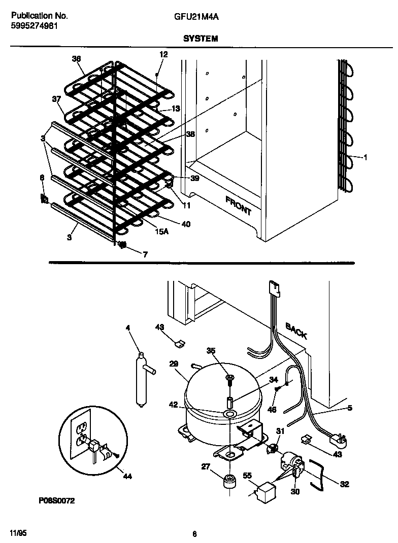 Gibson GFU21M4AW4 system diagram