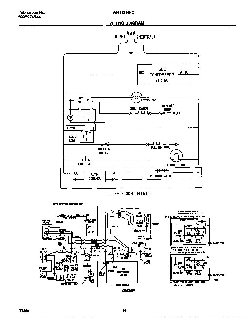 White-Westinghouse WRT21NRCD1 wiring diagram diagram