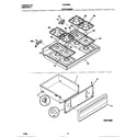 Tappan TGF356BCWB top/drawer diagram