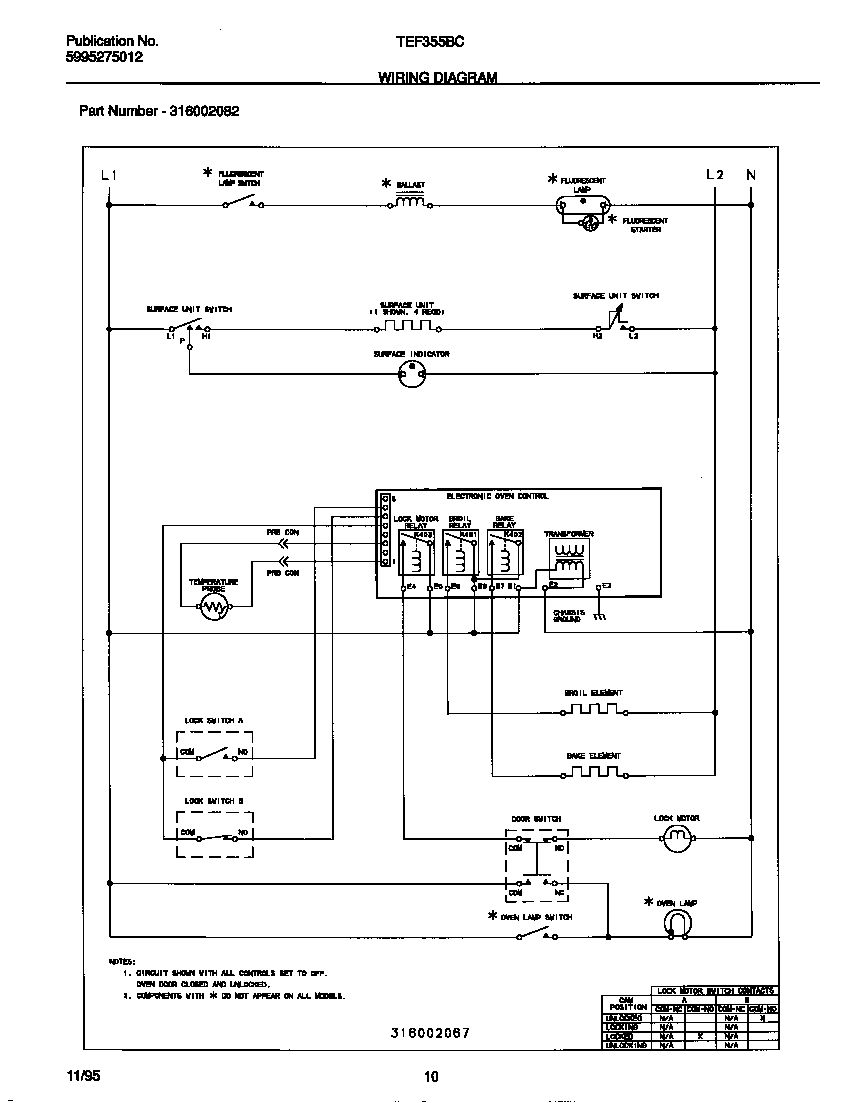 Tappan TEF355BCDB wiring diagram diagram