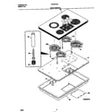 Frigidaire FEC3X7XASF main top/body diagram