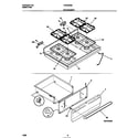 Frigidaire FGF350BBWB top/drawer diagram