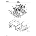 Frigidaire FGF353BAWB top/drawer diagram