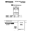 White-Westinghouse WGF355BADE cover diagram