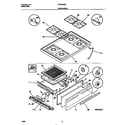 White-Westinghouse WGF323BAWD top/drawer diagram
