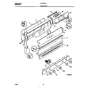 White-Westinghouse WGF325BADC backguard diagram