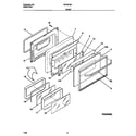 Frigidaire FEF357BAWE door diagram