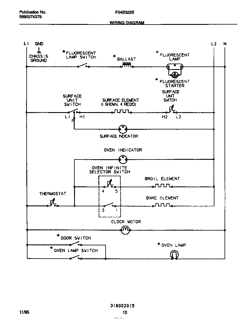 Frigidaire F04B322BWC wiring diagram diagram