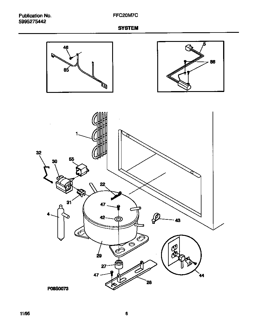 Frigidaire FFC20M7CW1 system diagram
