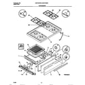 Universal/Multiflex (Frigidaire) MGF345BBDD top/drawer diagram