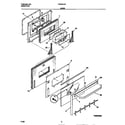Frigidaire FED387CCSC door diagram