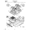 White-Westinghouse WGF337BBWB top/drawer diagram