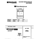 White-Westinghouse WGF355BADF cover diagram