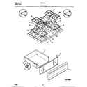 White-Westinghouse WGF355BADF top/drawer diagram