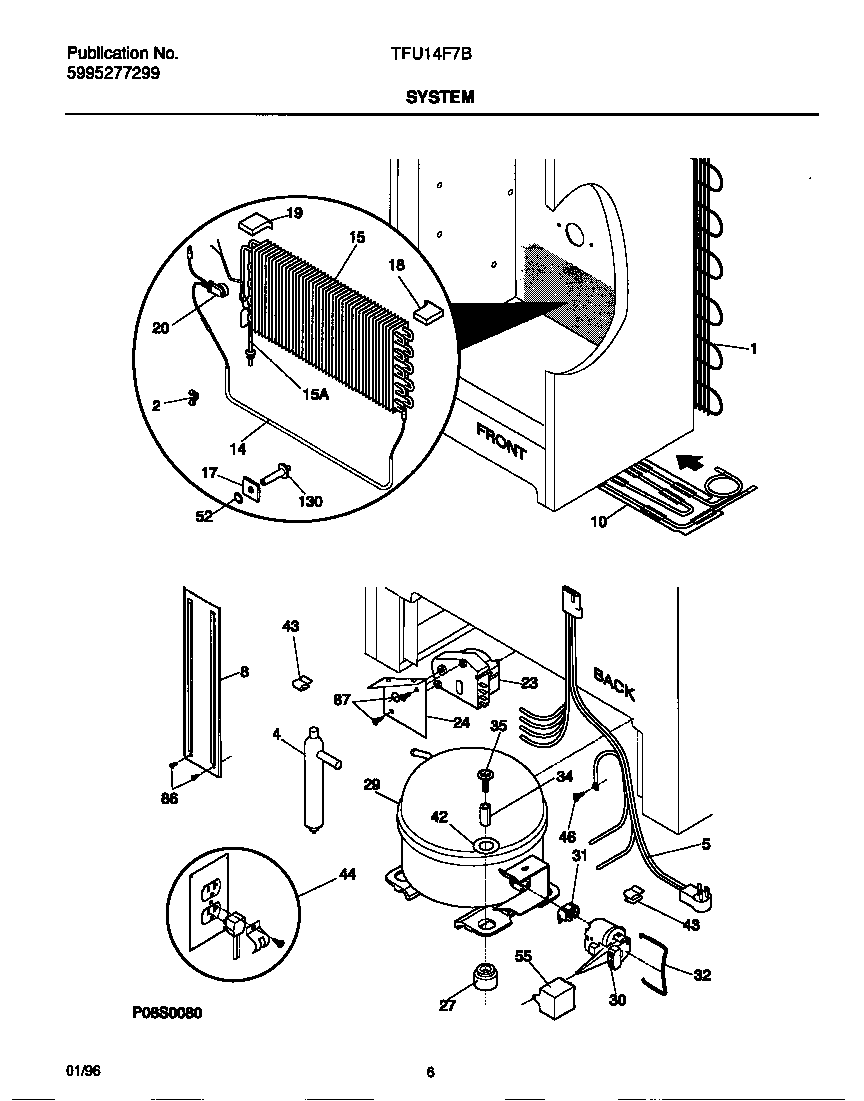 Tappan TFU14F7BW2 system diagram