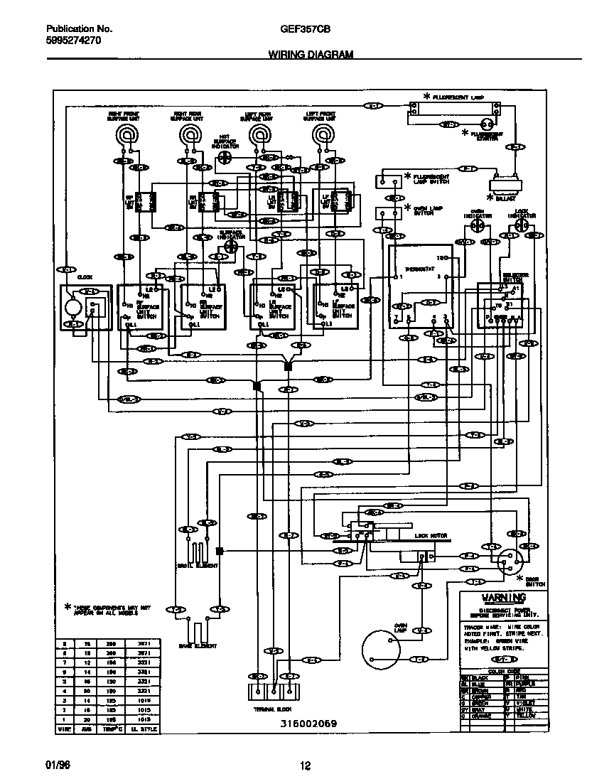 Gibson GEF357CBSC wiring diagram diagram