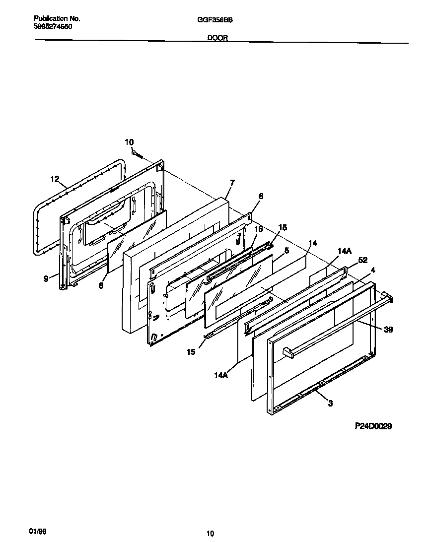 Gibson GGF356BBDD door diagram
